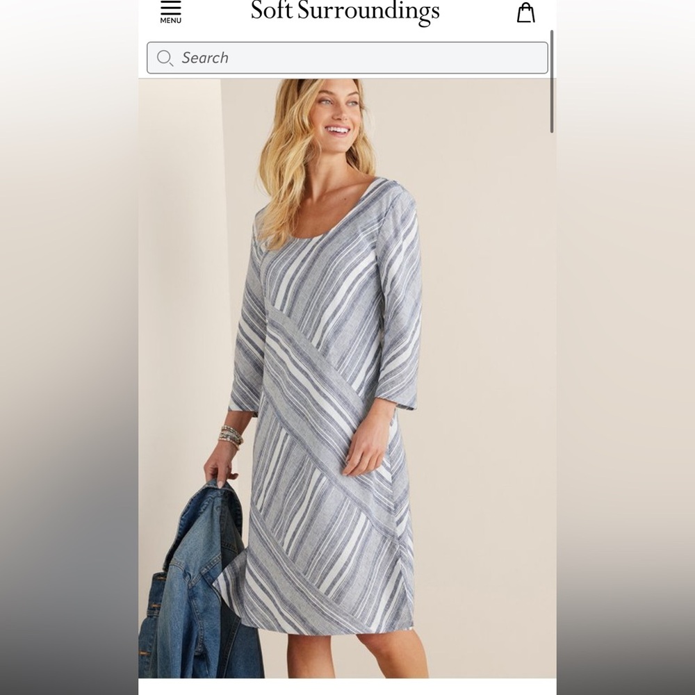 Soft Surroundings Sonya linen Sheath Dress